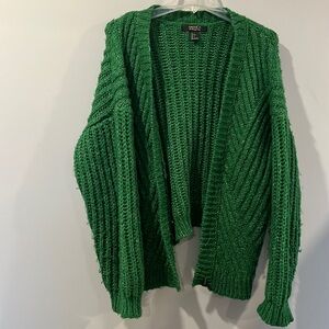 Women’s Large Green Forever 21 Contemporary Chunky Sweater